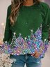 Christmas Holiday Regular Fit Crew Neck Casual Sweatshirts