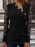 Plain Regular Fit Asymmetrical Casual Top