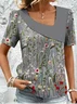 Casual Loose Asymmetrical Shirt