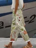 Casual Loose Floral Print Pants