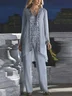 Elegant Plain Matching Outfit