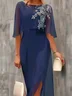 Chiffon Elegant Embroidery Dress